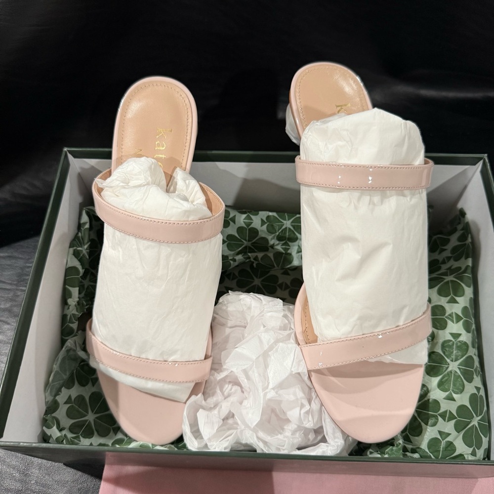 NIB Kate Spade NY Palm Springs Slide Sandals in Pale Dogwood - 8.5 - Picture 3 of 9